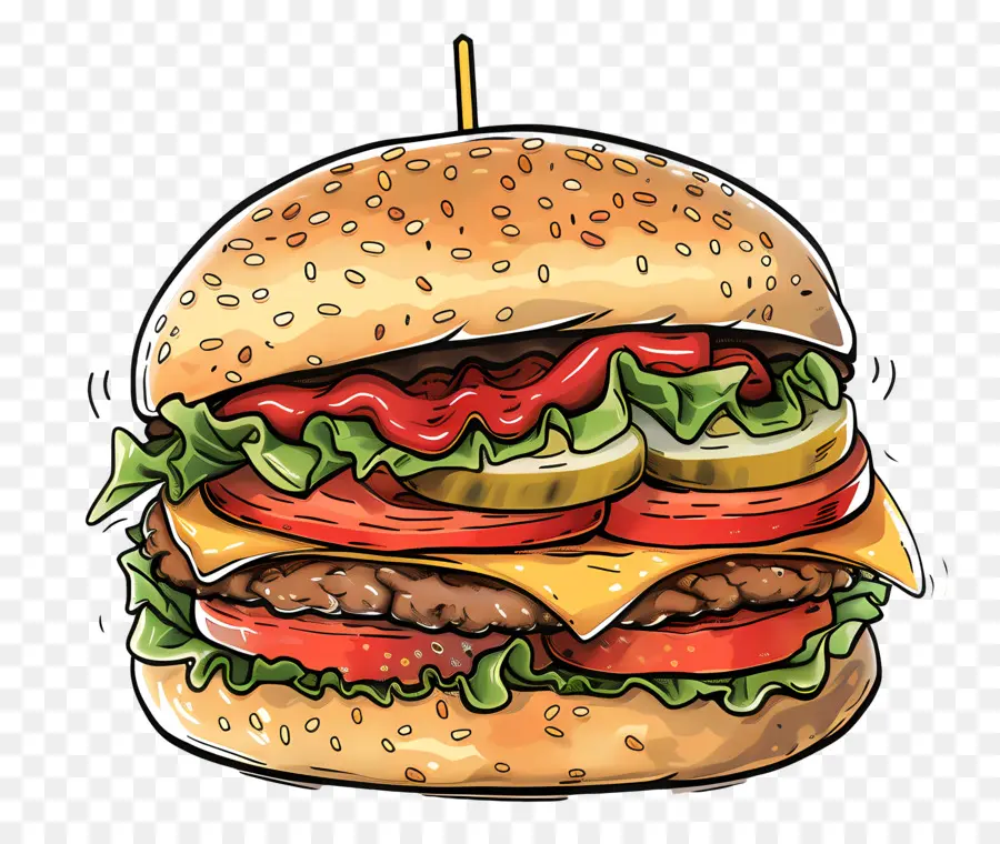 Burgernya，Cheeseburger PNG