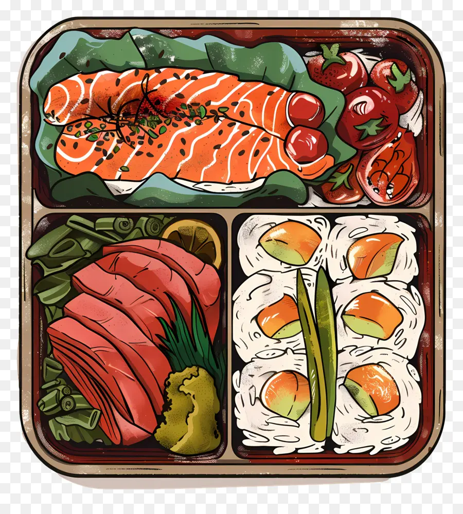 Bento，Kotak Bento PNG