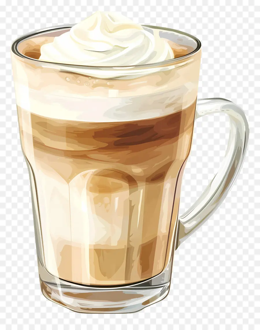 Latte Kopi，Kopi Dengan Krim PNG