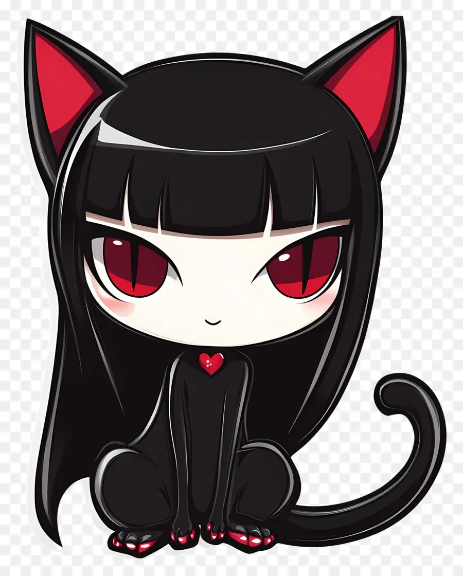 Kuromi，Kucing Hitam PNG