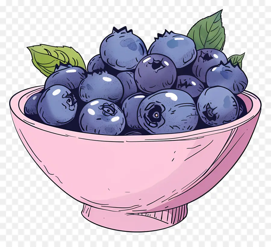 Semangkuk Blueberry，Blueberry PNG