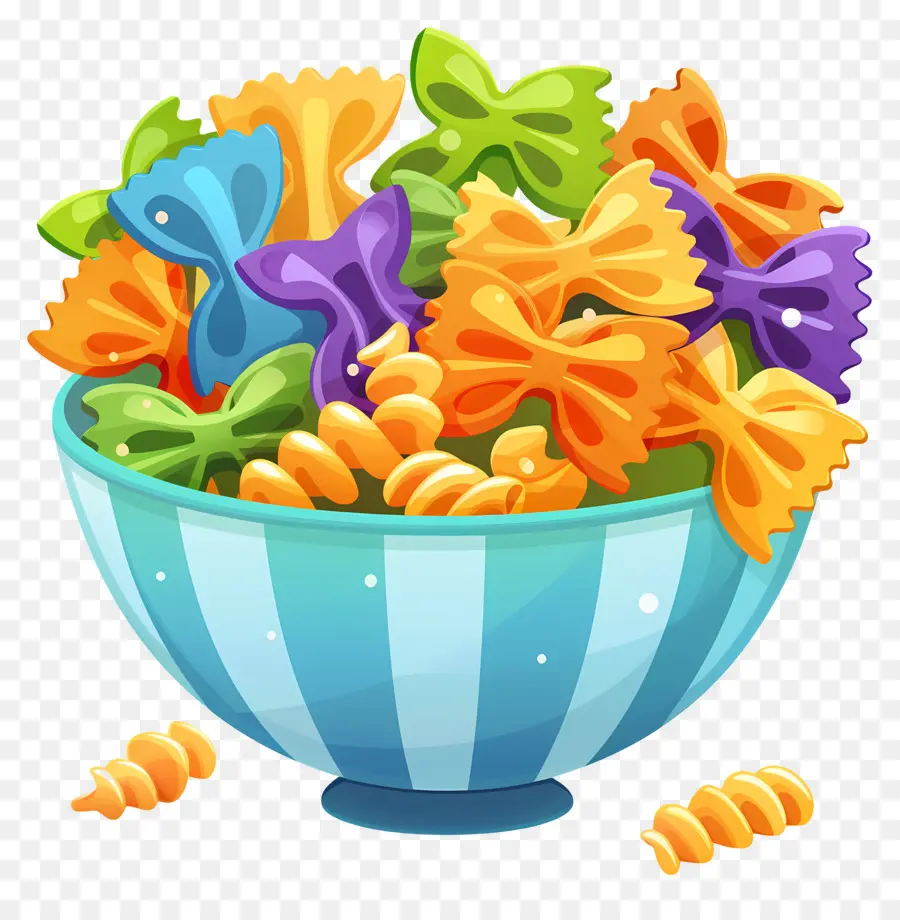 Pasta Kartun，Pasta Berwarna  Warni PNG