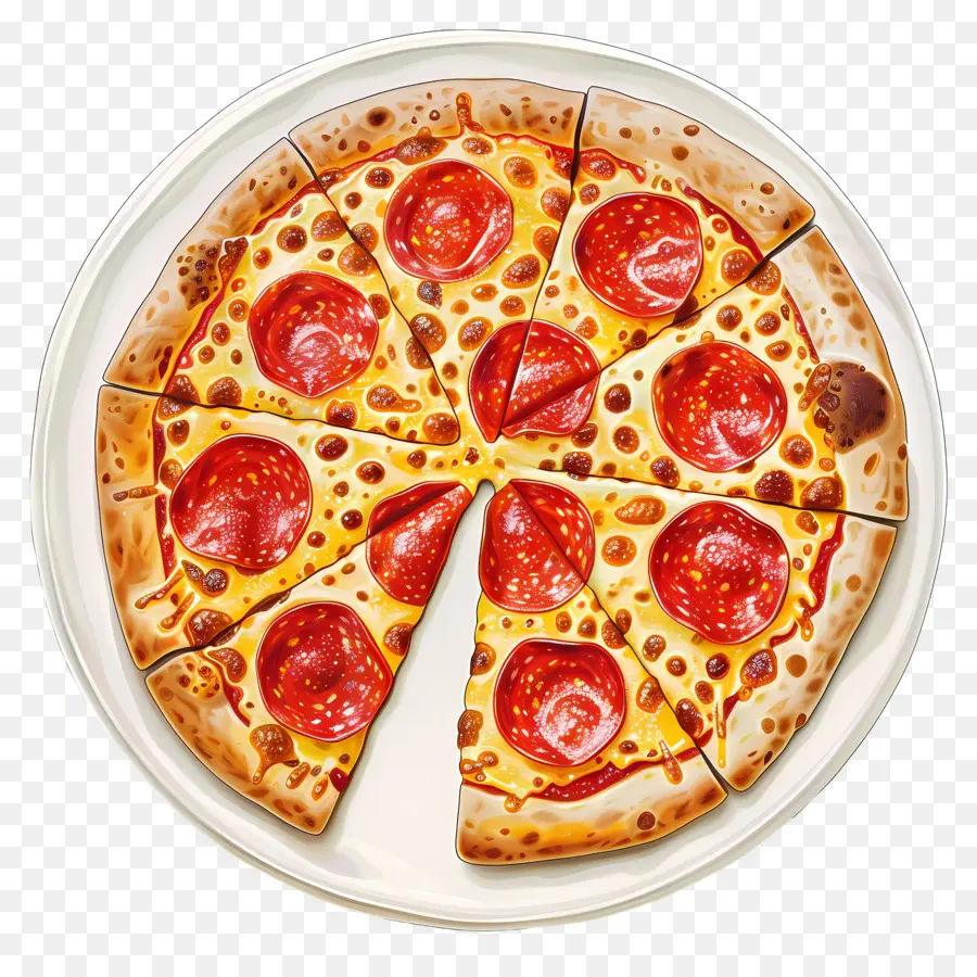 Piring Pizza，Pizza PNG