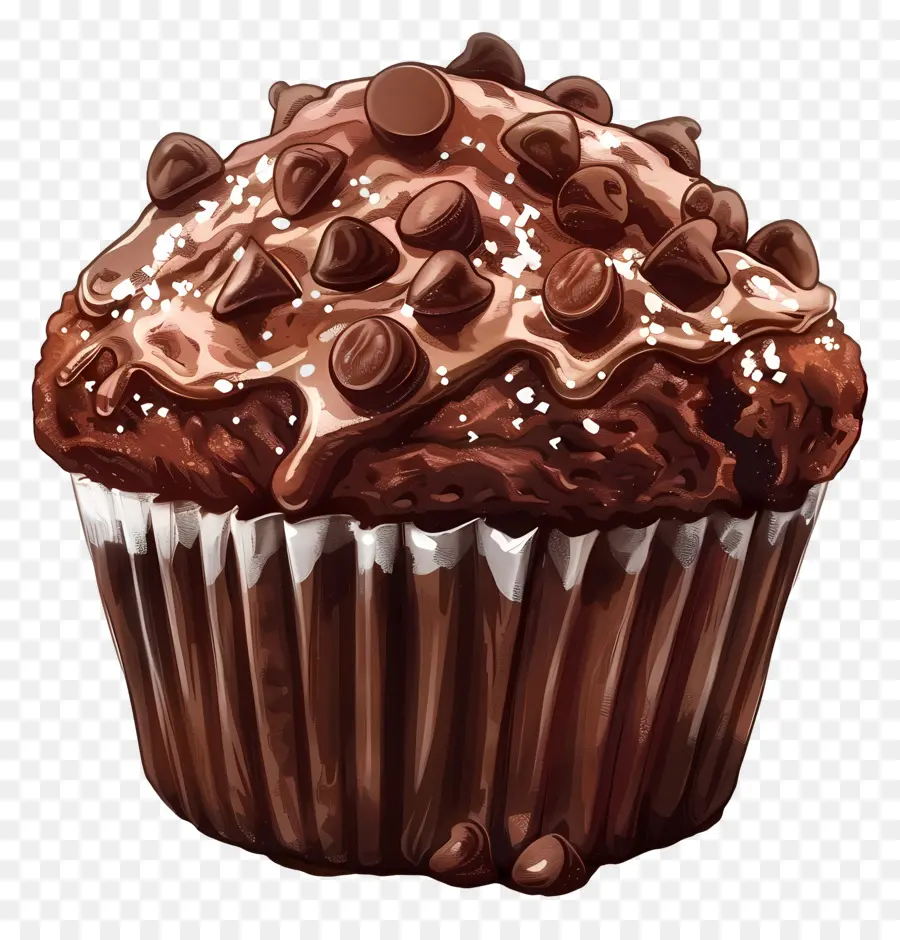 Muffin Cokelat Ganda，Cokelat Muffin PNG