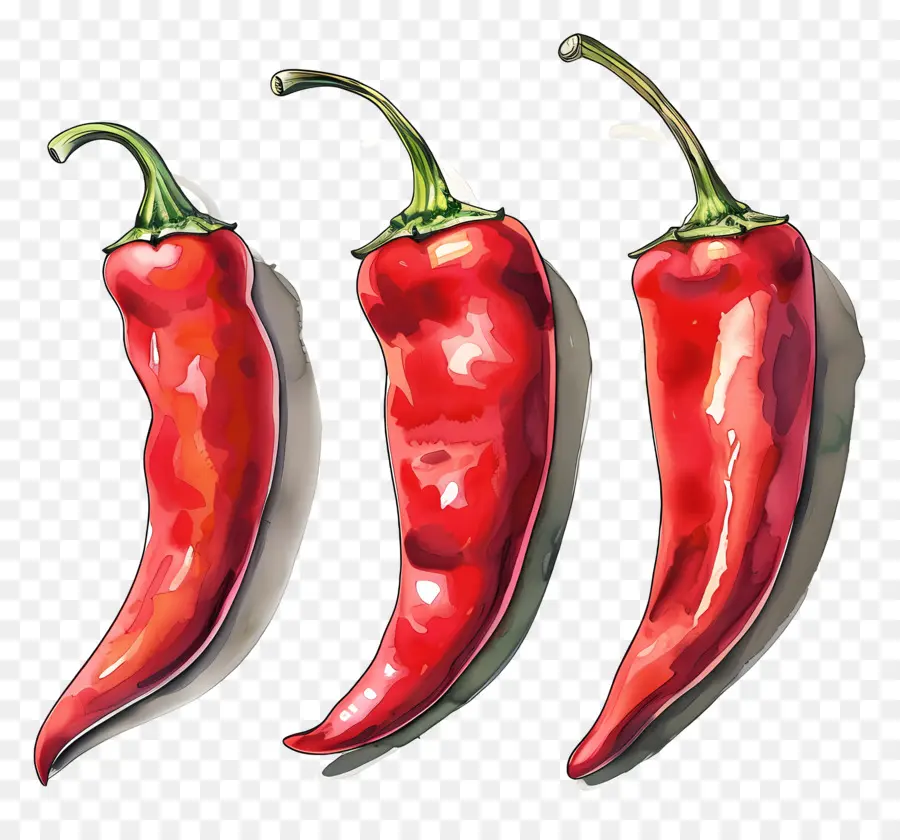 Cabai Merah，Paprika Cabai Merah PNG