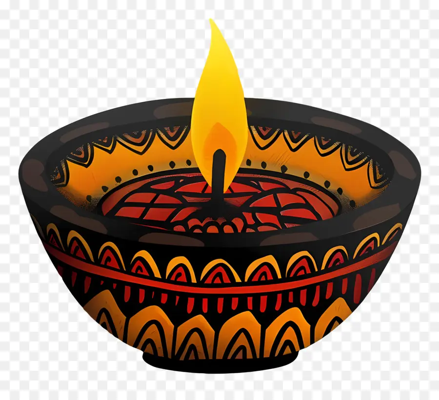 Diwali Lampu，Lampu Minyak Dekoratif PNG