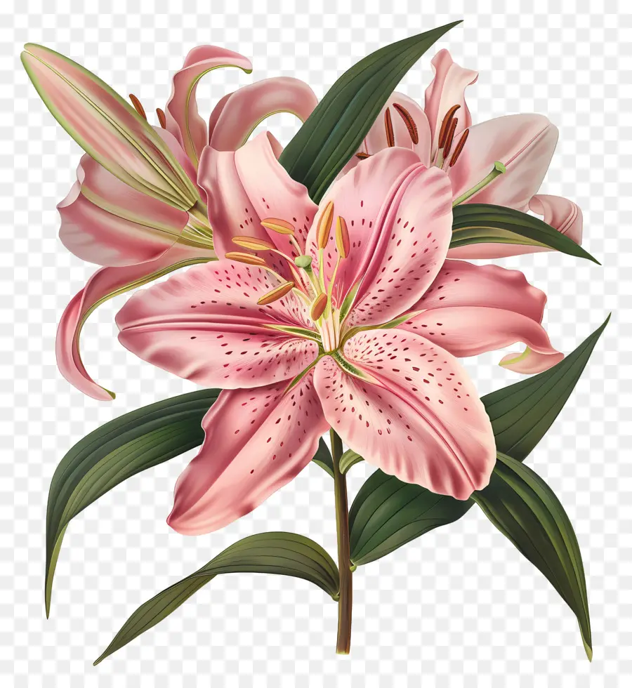 Pink Lily，Lily PNG