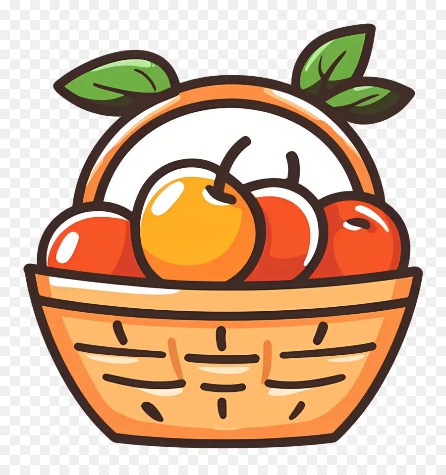 Apple Keranjang，Keranjang Buah PNG