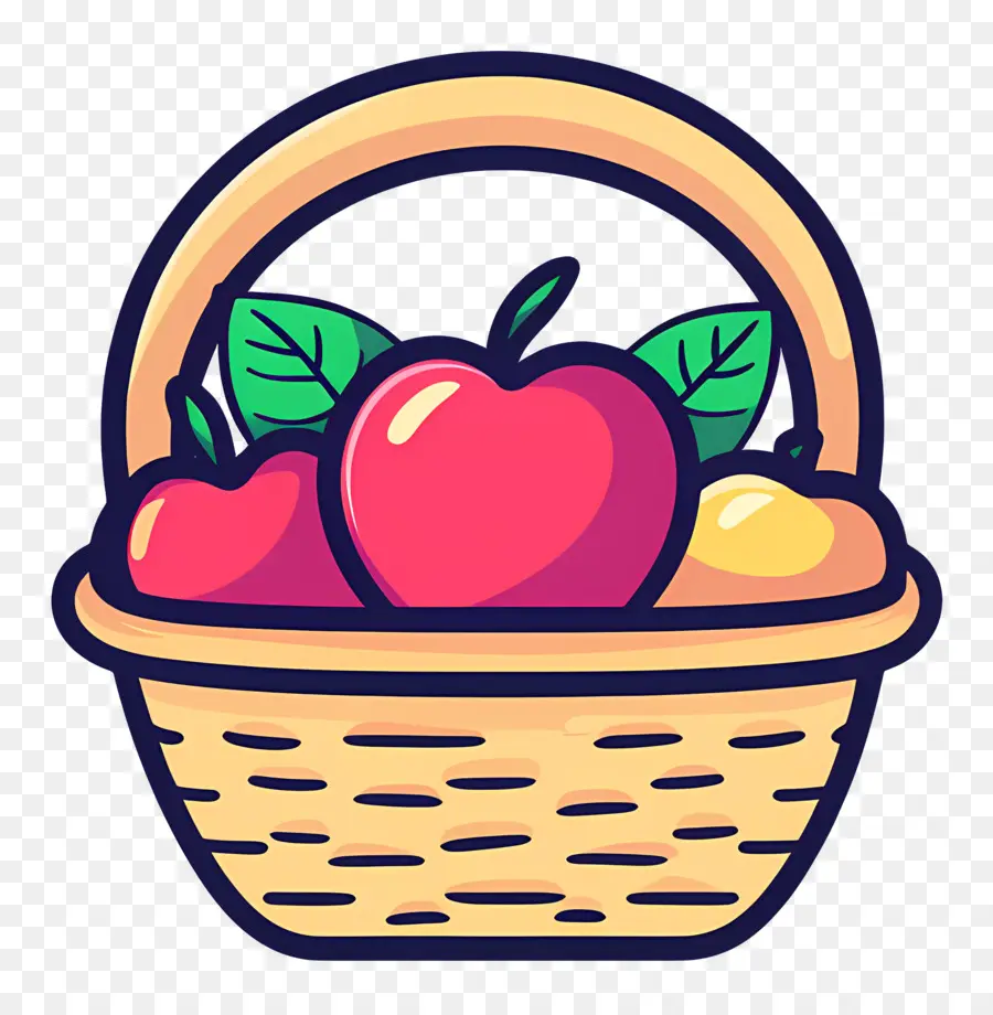 Apple Keranjang，Keranjang Buah PNG