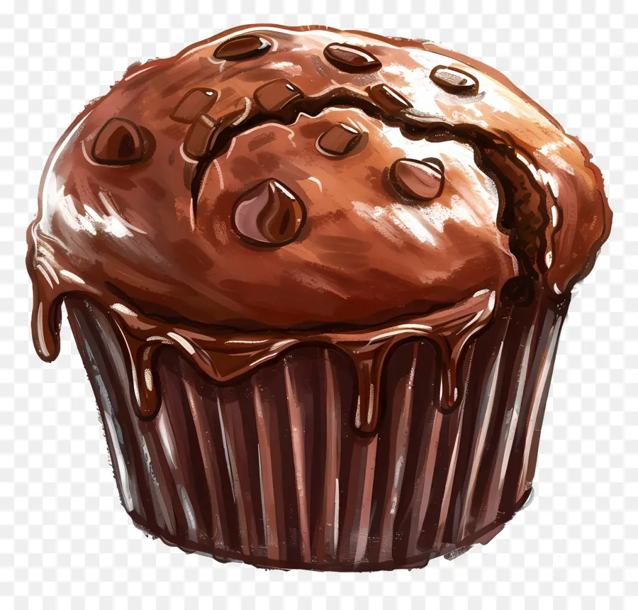 Muffin Cokelat Ganda，Muffin PNG