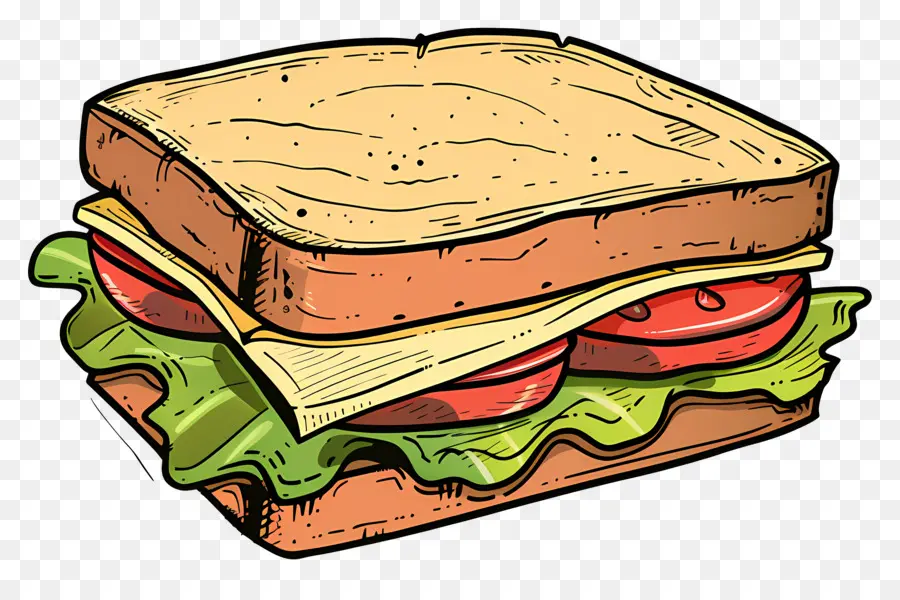 Kartun Sandwich，Sandwich PNG