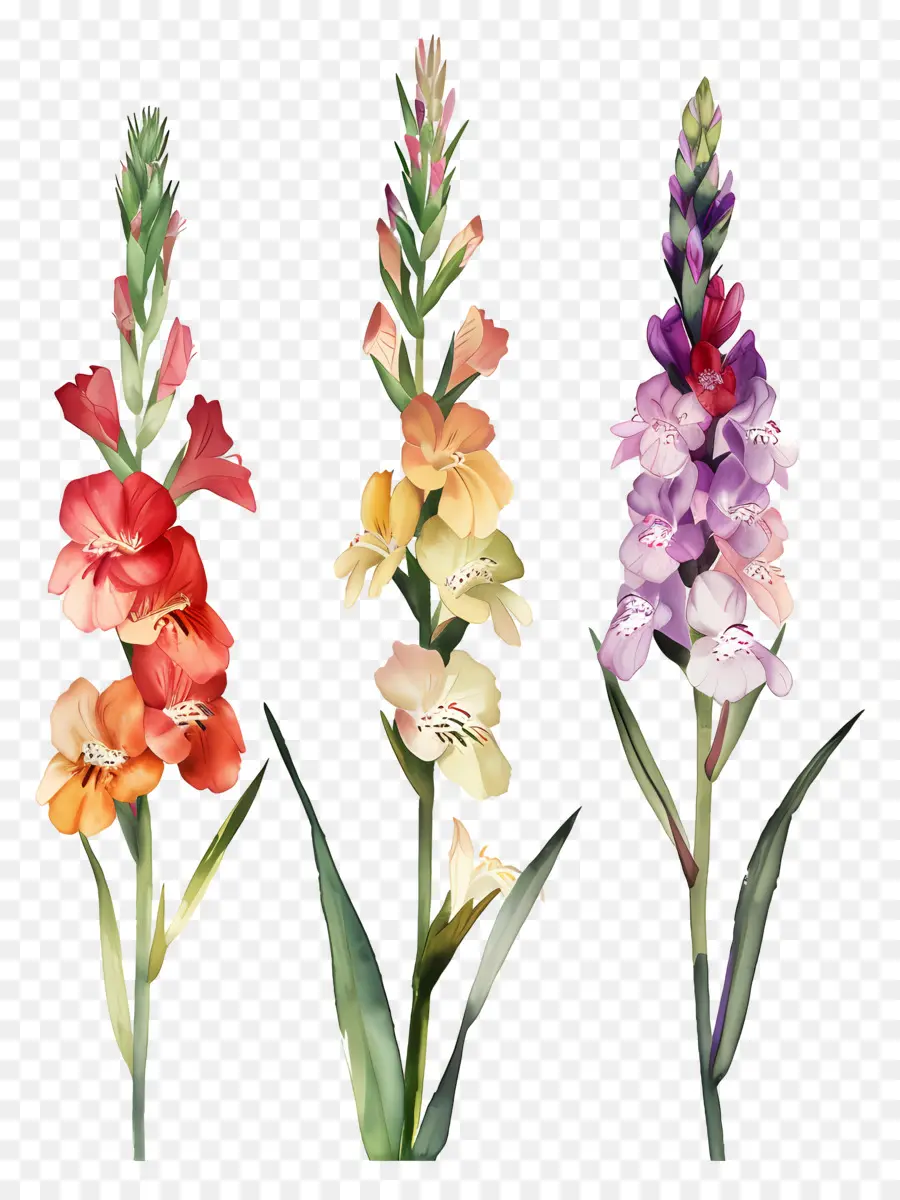 Bunga Snapdragon，Bunga Berwarna Warni PNG