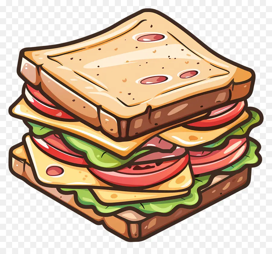 Kartun Sandwich，Sandwich PNG