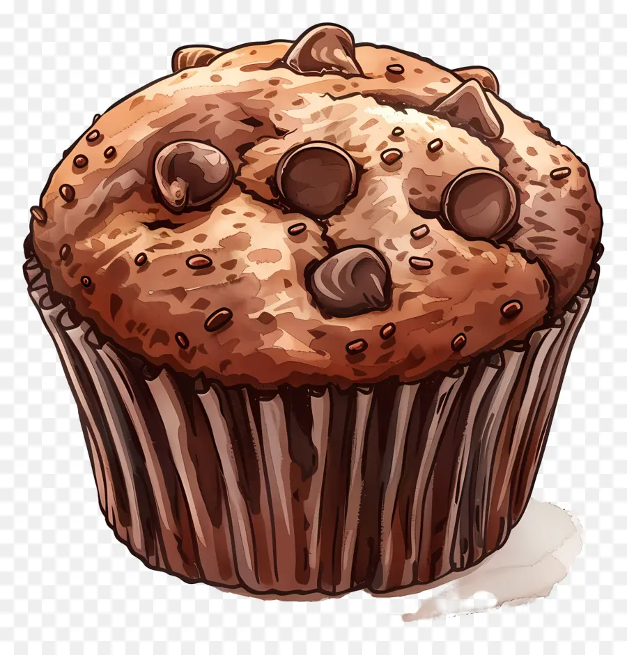 Muffin Cokelat Ganda，Cokelat Muffin PNG