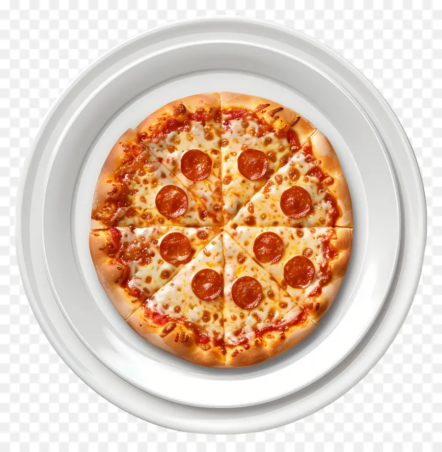 Piring Pizza，Pizza PNG