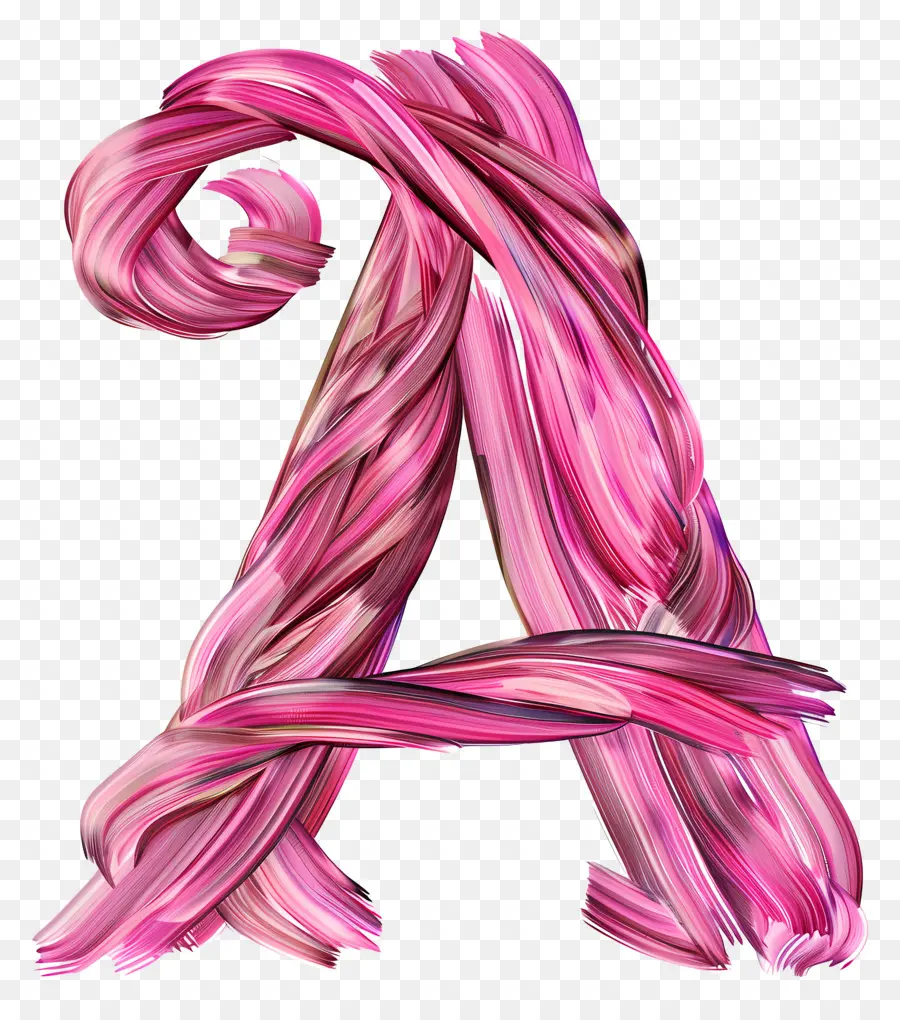 Huruf A，Pink Huruf A PNG