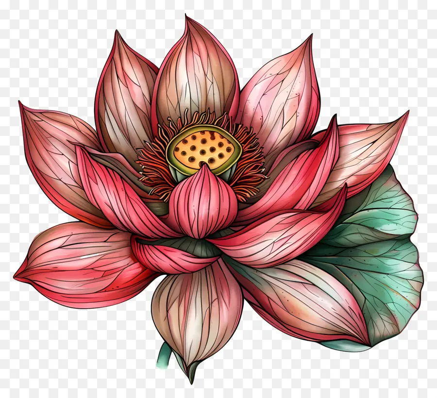 Bunga Teratai，Pink Lotus PNG