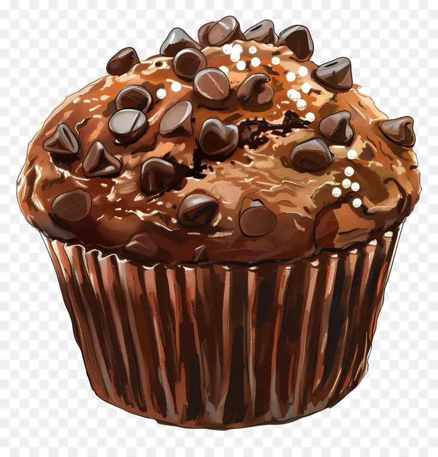 Muffin Cokelat Ganda，Cokelat Muffin PNG