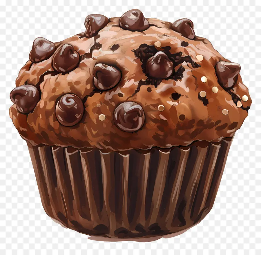 Muffin Cokelat Ganda，Cokelat Truffle PNG