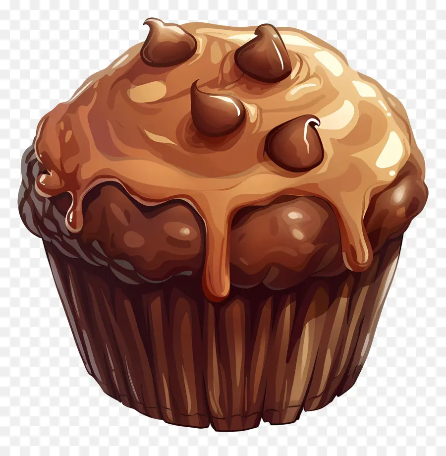 Muffin Cokelat Ganda，Cokelat Muffin PNG