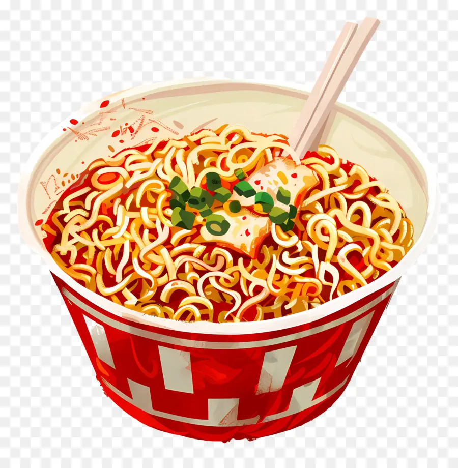 Mie Instan，Semangkuk Mie PNG