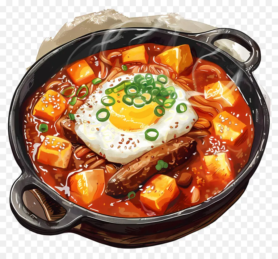 Tteokbokki Cheesy，Hot Pot PNG