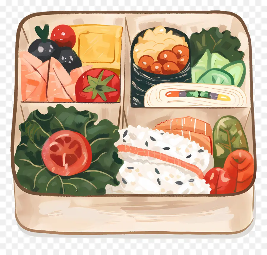 Kotak Bento，Masakan Jepang PNG