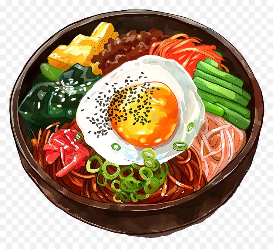 Korea Bibimbap，Bibimbap PNG