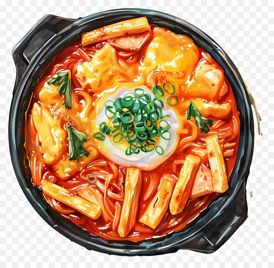 Tteokbokki Cheesy，Ramen PNG