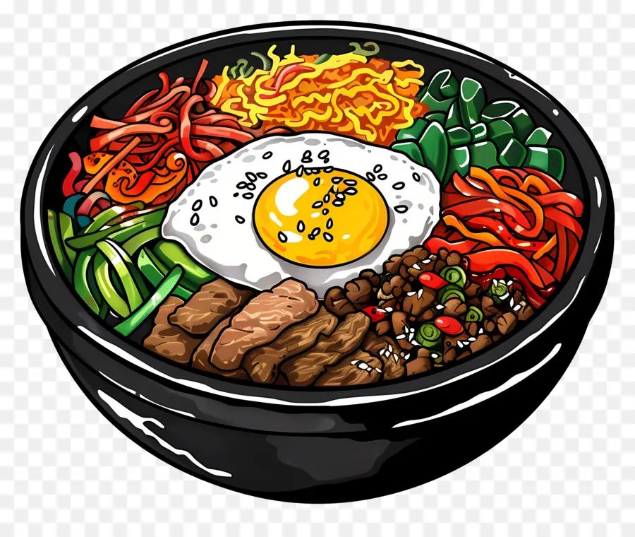 Bibimbap Korea，Bibimbap PNG