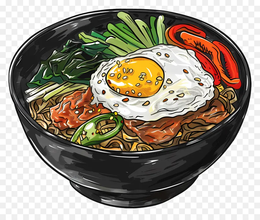 Korea Bibimbap，Bibimbap PNG