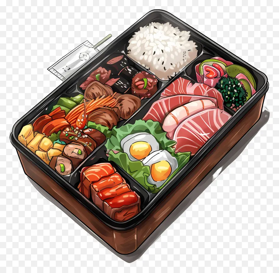 Kotak Bento，Sushi PNG