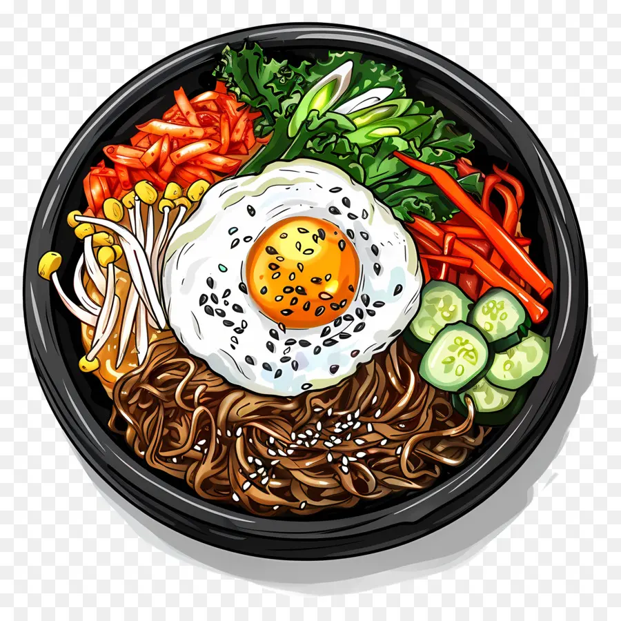 Korea Bibimbap，Bibimbap PNG