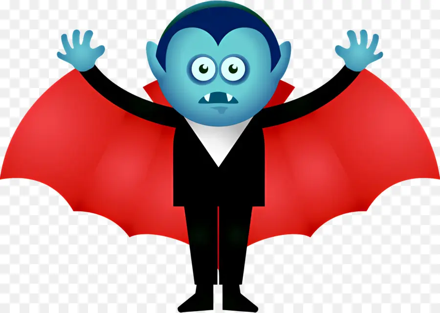 Vampir，Kartun Vampir Biru PNG