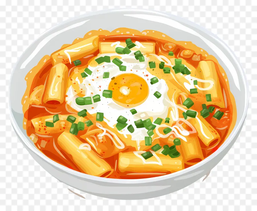 Tteokbokki Cheesy，Mie Pedas PNG