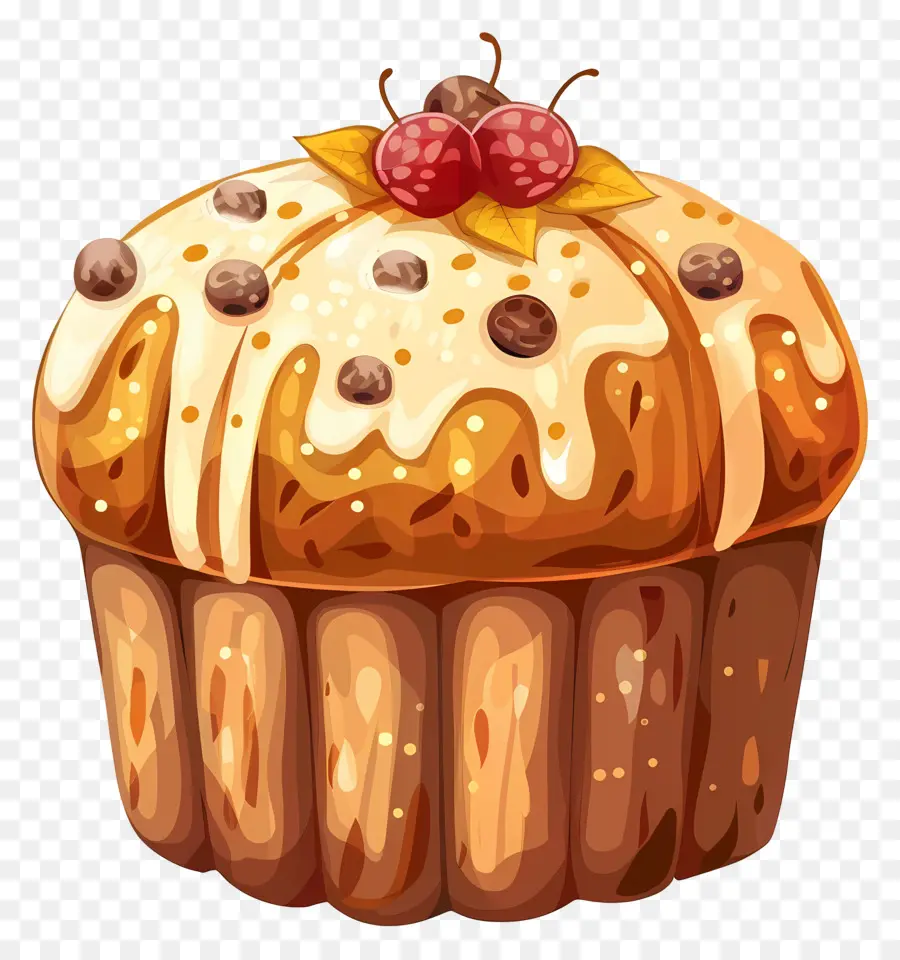 Panetton，Kue Muffin PNG