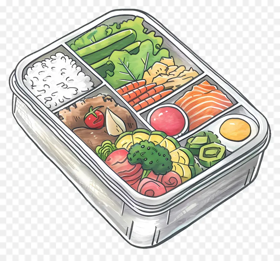 Kotak Bento，Makan Siang PNG