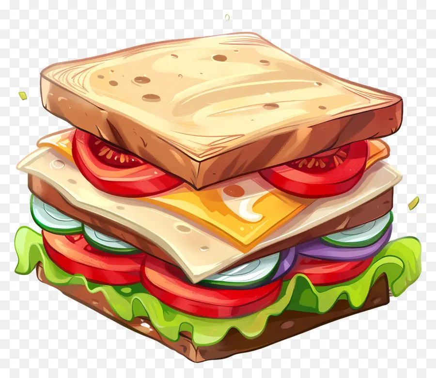 Kartun Sandwich，Sandwich PNG