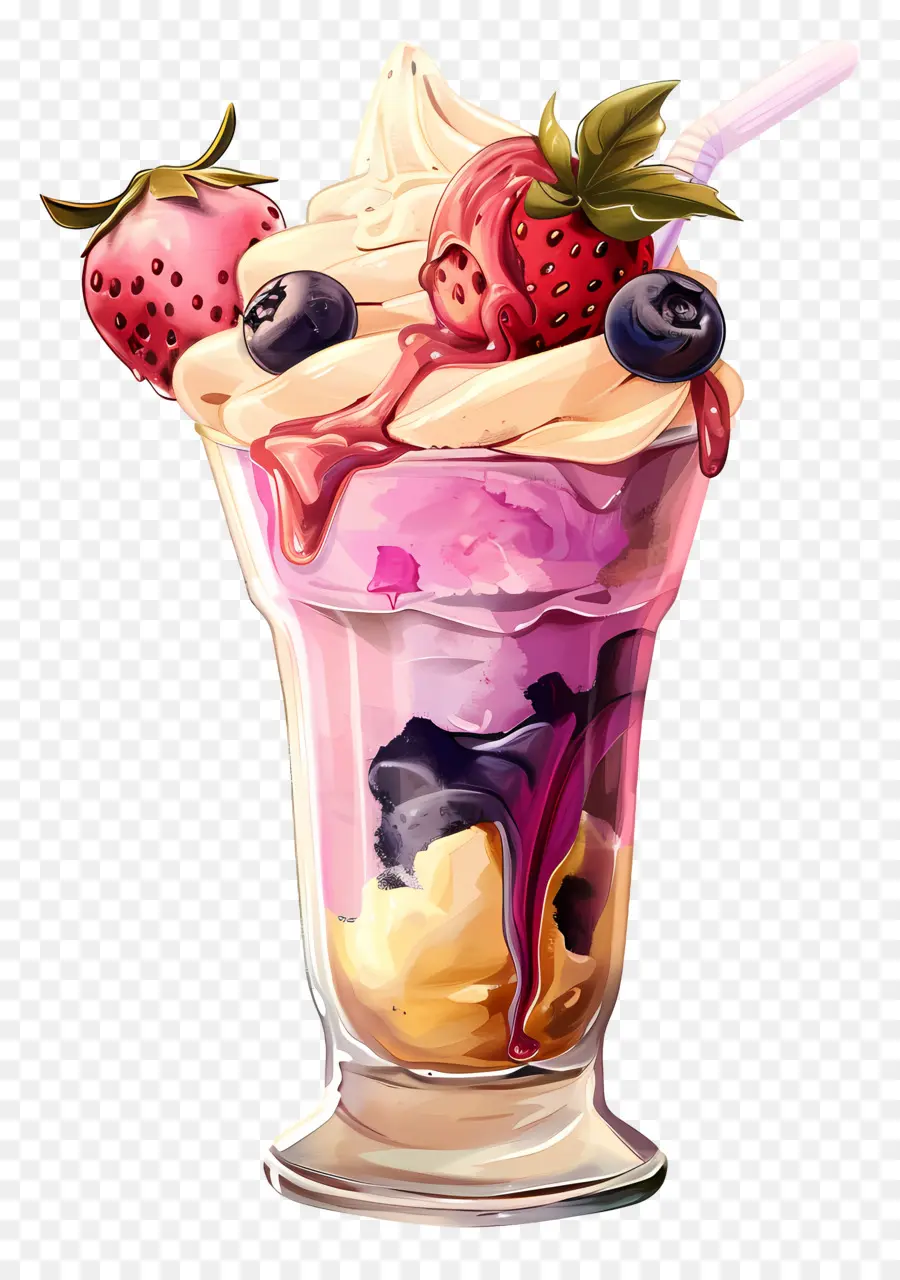 Es Krim Sundae，Makanan Penutup PNG