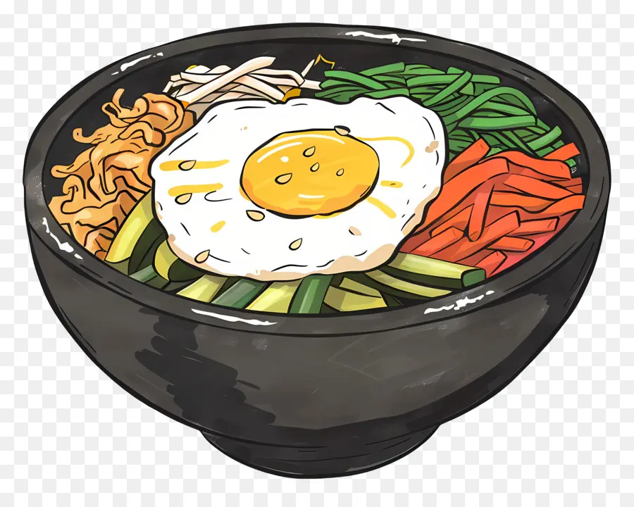 Korea Bibimbap，Bibimbap PNG