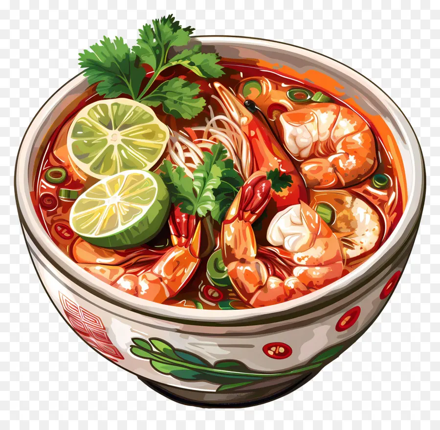 Tom Yum Goong，Sup Mie Udang PNG