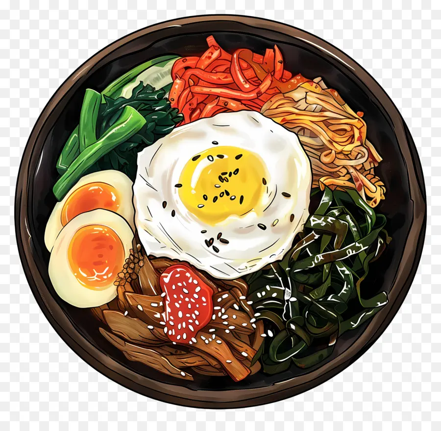 Bibimbap Korea，Bibimbap PNG