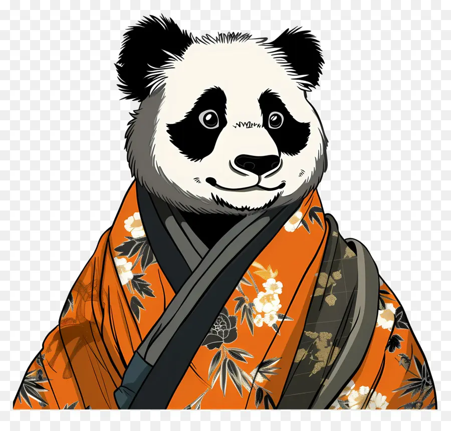 Panda，Panda Di Kimono PNG