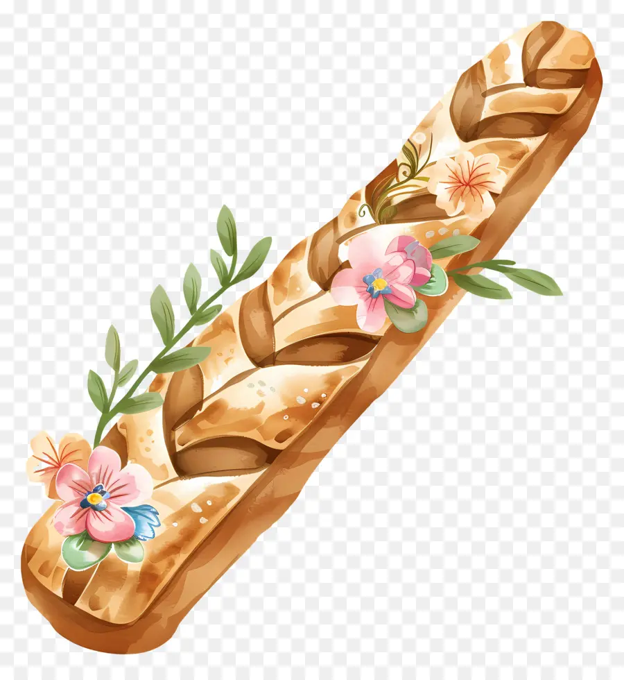 Baguette，Roti Dekoratif PNG