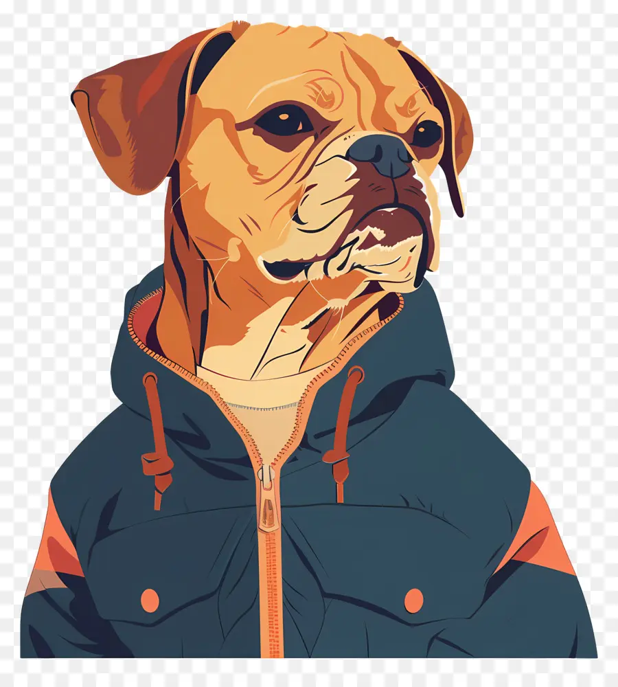 Anjing，Anjing Di Jaket PNG