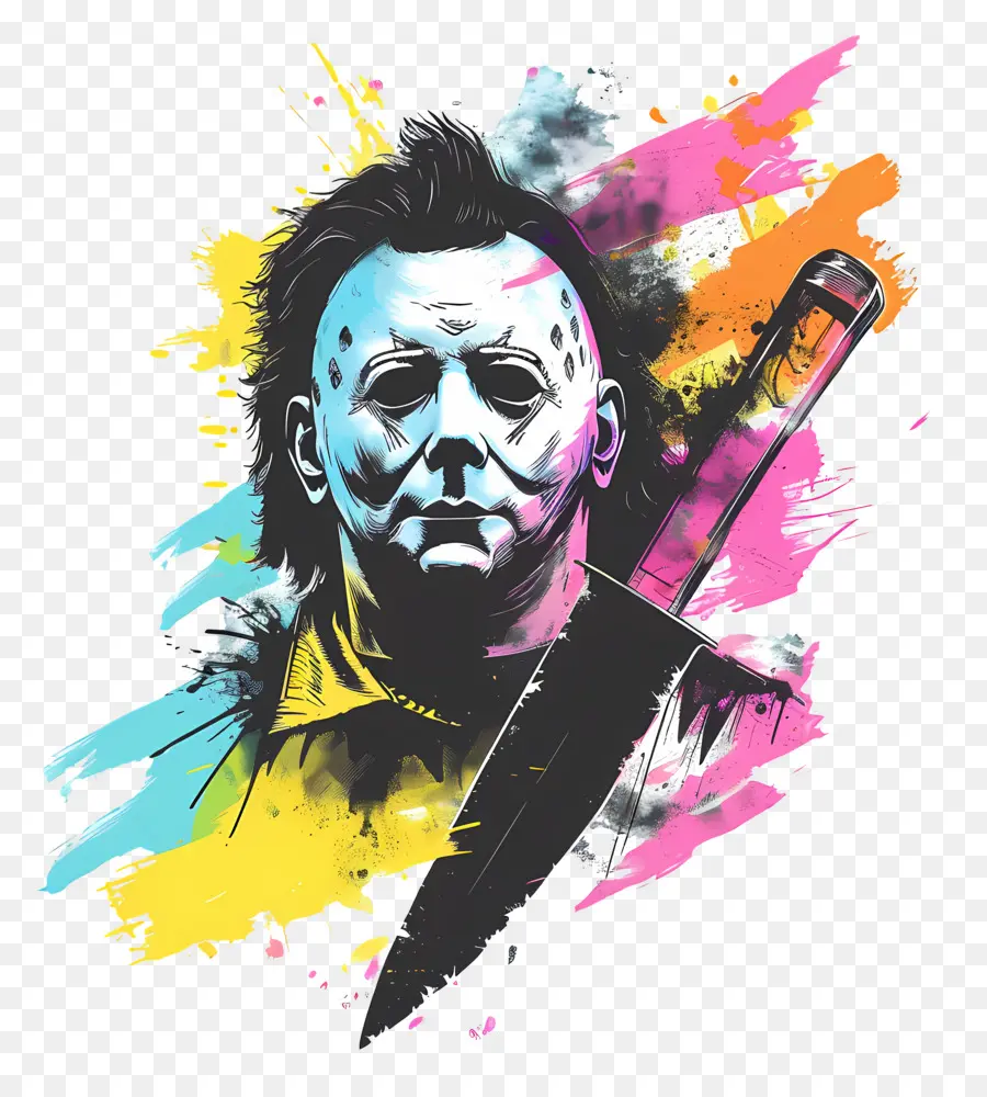 Michael Myers，Karakter Bertopeng Dengan Pisau PNG