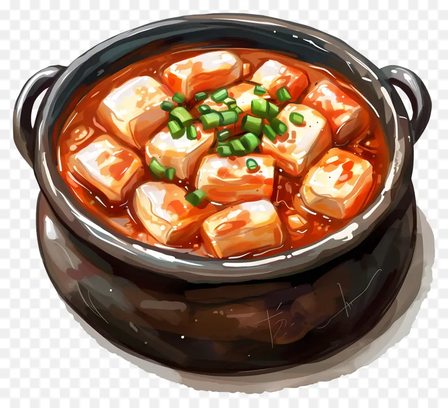 Tteokbokki Keju，Panci Panas PNG