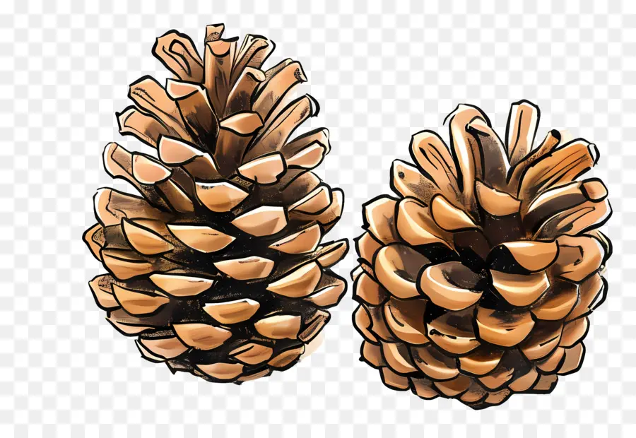 Biji Pinus，Kerucut Pinus PNG