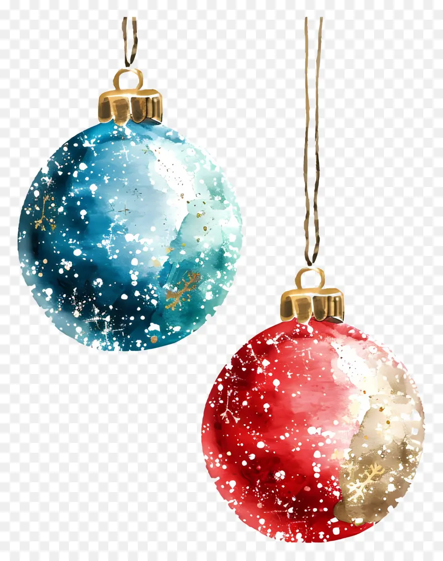 Bola Glitter Natal，Ornamen Natal Yang Penuh Warna PNG