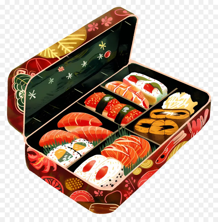 Kotak Bento，Sushi Kotak PNG